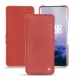 OnePlus 7 Pro leather case - Cerise vintage ( Pantone 185C ) 