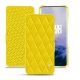Funda de piel OnePlus 7 Pro - Jaune fluo - Couture