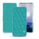 Custodia in pelle OnePlus 7 Pro - Bleu fluo - Couture