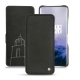 Housse cuir OnePlus 7 Pro - Negre poudro