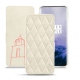 Housse cuir OnePlus 7 Pro - Blanc escumo - Couture