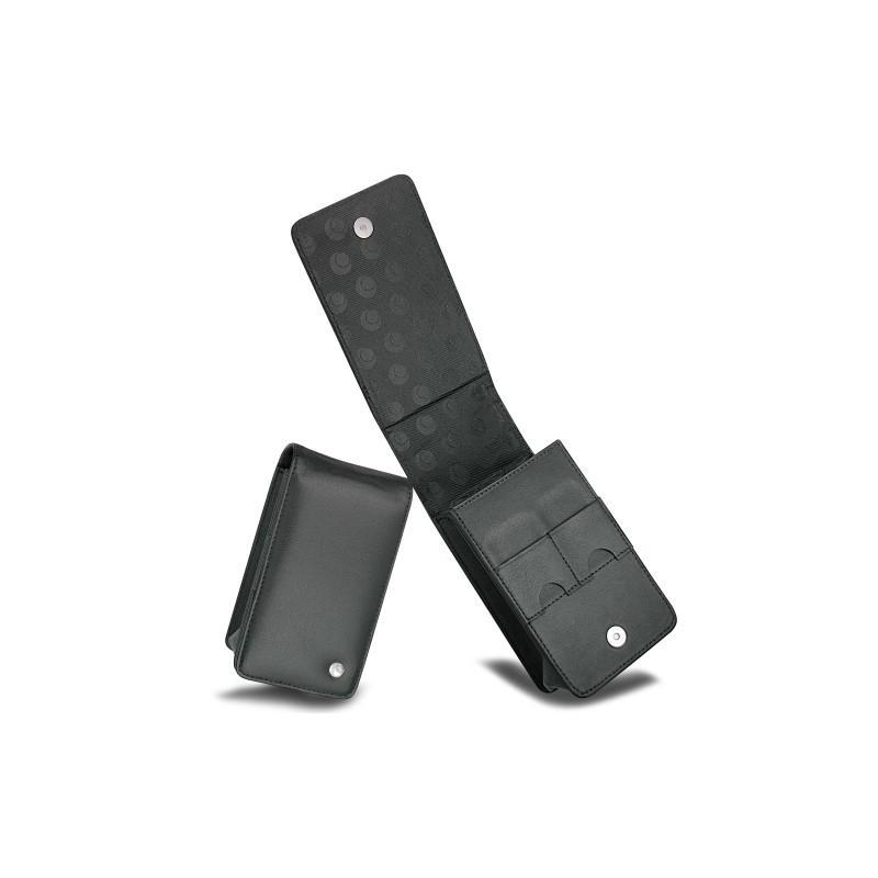 Etui cuir Panasonic Lumix DMC-FX Serie  - Noir ( Nappa - Black ) 
