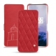 OnePlus 7 Pro leather case - Rouge troupelenc - Couture