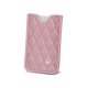 Astuccio per biglietti della metropolitana - Rose - Couture ( Nappa - Pantone 2365C ) 