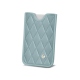 Estuche para ticket de metro - Bleu ciel - Couture ( Nappa - Pantone 277C ) 
