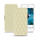 Housse cuir Apple iPod touch (2019) - Ivoire - Couture ( Sleek P C12 - White ) 