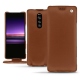 Sony Xperia 1 leather case - Marron ( Nappa - Pantone 1615C ) 