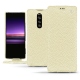 Sony Xperia 1 leather case - Ivoire ( Sleek P C12 - White ) 