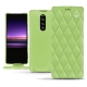Housse cuir Sony Xperia 1 - Vert olive - Couture ( Nappa - Pantone 578U ) 