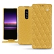 Housse cuir Sony Xperia 1 - Mimosa - Couture ( Pantone 141C ) 