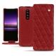 Sony Xperia 1 leather case - Tomate - Couture ( Pantone 187C ) 