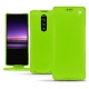 Sony Xperia 1 leather case - Vert fluo