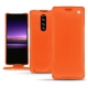 硬质真皮保护套 Sony Xperia 1 - Orange fluo