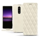 硬质真皮保护套 Sony Xperia 1 - Blanc escumo - Couture