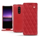 Housse cuir Sony Xperia 1 - Rouge troupelenc - Couture