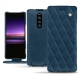 Capa em pele Sony Xperia 1 - Blu mediterran - Couture