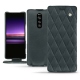 Housse cuir Sony Xperia 1 - Blu marino - Couture