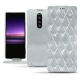 Capa em pele Sony Xperia 1 - Platinium - Couture