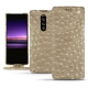 硬质真皮保护套 Sony Xperia 1 - Autruche desert