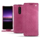 Sony Xperia 1 leather case - Serpent ciclamino