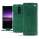 Sony Xperia 1 leather case - Crocodile pino