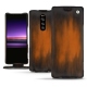 Capa em pele Sony Xperia 1 - Marron Patine