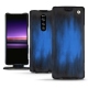 Sony Xperia 1 leather case - Bleu Patine