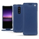 硬质真皮保护套 Sony Xperia 1 - Bleu frisson