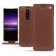 Sony Xperia 1 leather case - Marron délicat