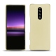 Sony Xperia 1 leather cover - Beige ( Nappa - Pantone 7502C ) 