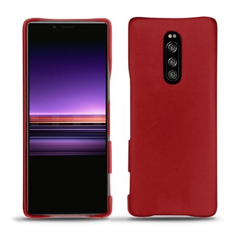 Protections de qualité (coques, housses, étuis) pour Sony Xperia 1 par NoreveRouge ( Nappa - Pantone #d50032 ) 