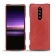 レザーケース Sony Xperia 1 - Cerise vintage ( Pantone 185C ) 