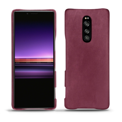 レザーケース Sony Xperia 1Prune vintage ( Pantone #612434 ) 