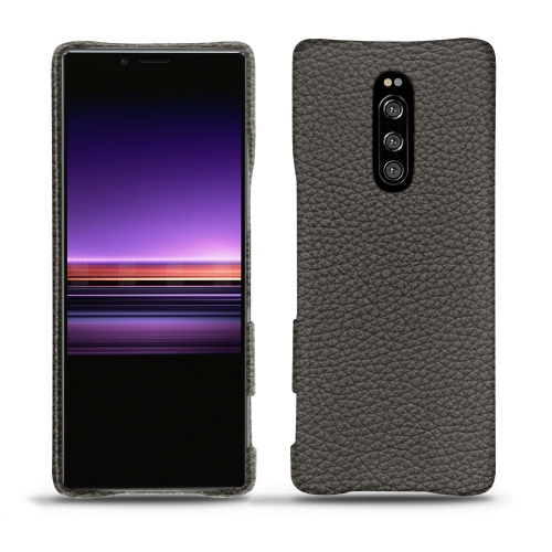 Lederschutzhülle Sony Xperia 1Anthracite ( Pantone #41403c ) 