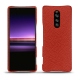 Coque cuir Sony Xperia 1 - Papaye ( Pantone 180C ) 