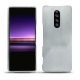 レザーケース Sony Xperia 1 - Platinium ( Pantone 877C ) 