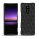 Custodia in pelle Sony Xperia 1 - Noir - Couture ( Nappa - Black ) 