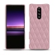 Sony Xperia 1 leather cover - Rose - Couture ( Nappa - Pantone 2365C ) 