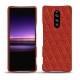 Lederschutzhülle Sony Xperia 1 - Papaye - Couture ( Pantone 180C ) 