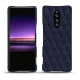 Sony Xperia 1 leather cover - Cobalt - Couture ( Pantone 2766C ) 