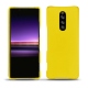 Sony Xperia 1 leather cover - Jaune fluo
