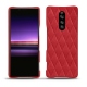 レザーケース Sony Xperia 1 - Rouge troupelenc - Couture