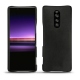 Lederschutzhülle Sony Xperia 1 - Negre poudro