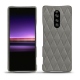 レザーケース Sony Xperia 1 - Acier vintage - Couture