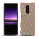 Sony Xperia 1 leather cover - Taupe vintage - Couture