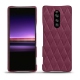 Funda de piel Sony Xperia 1 - Prune vintage - Couture