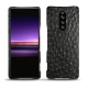 Funda de piel Sony Xperia 1 - Autruche nero