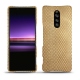 Sony Xperia 1 leather cover - Serpent sabbia