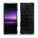 Lederschutzhülle Sony Xperia 1 - Crocodile nero