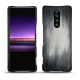 Coque cuir Sony Xperia 1 - Gris Patine